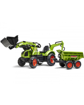 Tractopelle-pédales-claas-excavatrice-remorque-basculante-2070W-Falk-agridiver