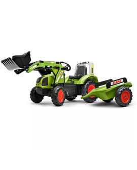 Tractopelle-pédales-Claas-Arion-430avec-remorque-1040AM-falk