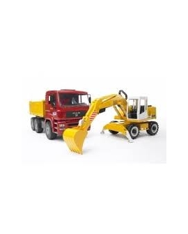 camion -jouet-Man-TGA-excavateur-Liebherr-Bruder-Tronico
