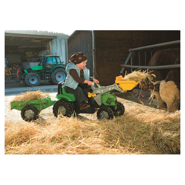 Peg Perego Case IH Tracteur et remorque avec transmission chaîne/pédale 