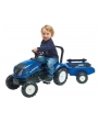 tracteur-pédales-New-Holland-T6-remorque-3080AB-Falk-agridiver-bleu